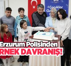 Erzurum’da lisans mezunu polisler, teşkilat çalışanlarının çocuklarına derslerinde destek olacak.