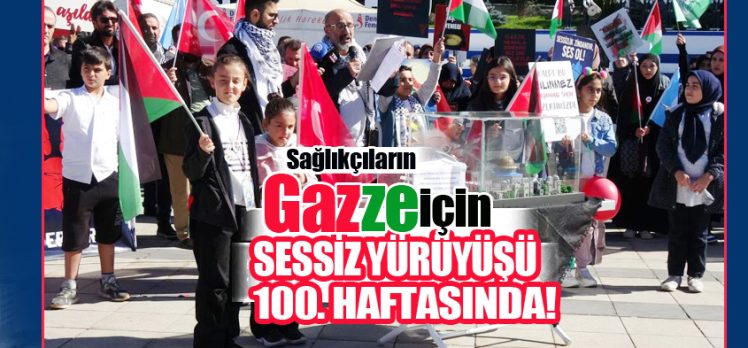 Erzurum’da hekimler ve sağlık çalışanları, Gazze için 100. haftada sessiz yürüyüşlerini sürdürdü. Erzurum’da hekimler ve sağlık çalışanları, Gazze için 100. haftada sessiz yürüyüşlerini sürdürdü.