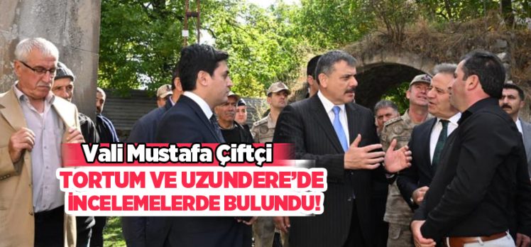 Vali Çiftçi, bir dizi ziyaret ve incelemelerde bulunmak üzere Tortum ve Uzundere ilçelerine gitti. Vali Çiftçi, bir dizi ziyaret ve incelemelerde bulunmak üzere Tortum ve Uzundere ilçelerine gitti.