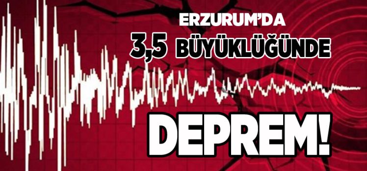 Palandöken merkezli olmak üzere saat 06:07’de 3,5 büyüklüğünde deprem meydana geldi Palandöken merkezli olmak üzere saat 06:07’de 3,5 büyüklüğünde deprem meydana geldi