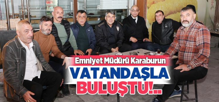 Emniyet Müdürü Onur Karaburun,‘Huzur Toplantısı’ buluşmasında vatandaşlarla bir araya geldi. Emniyet Müdürü Onur Karaburun,‘Huzur Toplantısı’ buluşmasında vatandaşlarla bir araya geldi.