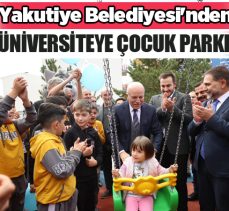 Yakutiye Belediyesi, Atatürk Üniversitesi kampüsü içinde örnek bir çocuk parkı yaptı!…