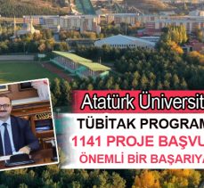Atatürk Üniversitesinden TÜBİTAK programlarına rekor başvuru: Bin 141 proje başvurusu…