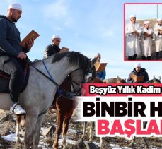 Pir Ali Baba tarafından yaklaşık 500 yıl önce başlatılan ‘1001 Hatim’ geleneği bu sabah başladı.