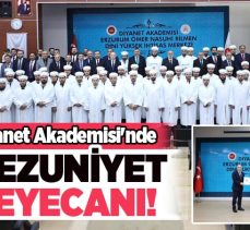 Mesleki Eğitim Programını başarıyla tamamlayan din görevlileri için Mezuniyet Töreni düzenlendi.