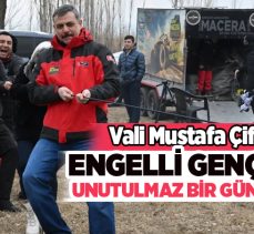 Erzurum Valisi Mustafa Çiftçi, engelli gençlere off-road aracıyla unutulmaz deneyimler yaşattı..