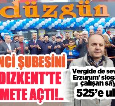 Düzgün Marketler Grubu 25. Şubesini Yıldızkent’te düzenlenen görkemli bir törenle hizmete açtı!