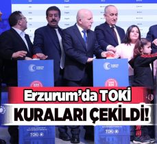 TOKİ 5 No’lu Uygulama Dairesi Başkanı Cavit Güler’in katılımlarıyla Erzurum projeler için kura çekildi.