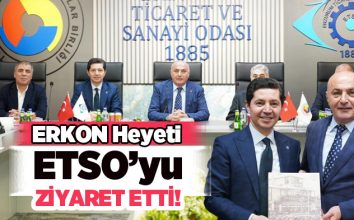 Özakalın, (ERKON) Genel Başkanı Murat Şahsuvaroğlu ve yeni yönetim kurulu üyelerini ağırladı.