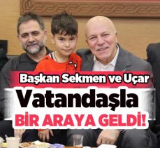 Başkan Sekmen ve Uçar : ” Ramazan etkinlikleri çerçevesinde vatandaşlarla bir araya geldi.”