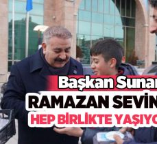 Palandöken Belediye Başkanı Sunar, “Ramazan sevincini ve bereketini hep birlikte yaşıyoruz”