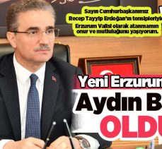 İçişleri Bakanı Mustafa Çiftçi’nin yerine Erzurum Valiliği’ne Gümüşhane Valisi Aydın Baruş atandı.