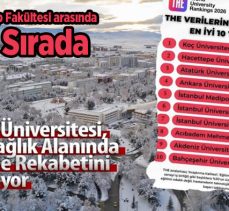 Atatürk Üniversitesi, sağlık alanında dünya ile rekabetini sürdürüyor..128 Tıp Fakültesi arasında 3.