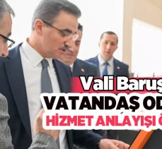 Erzurum Valisi Aydın Baruş, Erzurum İl Nüfus ve Vatandaşlık Müdürlüğü’nü ziyaret etti.