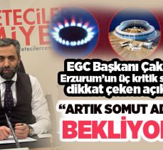 EGC Başkanı Mehmet Musa Çakır’dan Erzurum’un üç kritik sorununa dikkat çeken açıklama!…