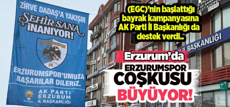 (EGC) tarafından başlatılan bayrak kampanyasına AK Parti İl Başkanlığı da destek verdi..