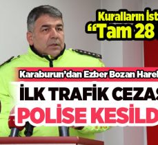 Emniyet Müdürü’nden Ezber Bozan Hareket: Erzurum’da Yeni Trafik Yasasının İlk Cezası Polise Kesildi!