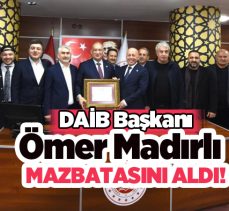 Doğu Anadolu İhracatçılar Birliği Yönetim Kurulu Başkanı Ömer Madırlı mazbatasını aldı…