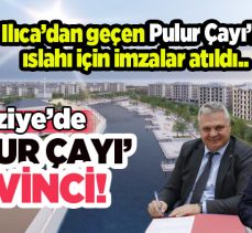 Erzurum Merkez Aziziye ilçesine bağlı Ilıca’dan geçen Pulur Çayı’nın ıslahı için imzalar atıldı….