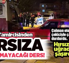 Erzurum’da tamir için bırakılan otomobil çalındı, tamirci başka bir araçla çalınan aracı kovaladı…..