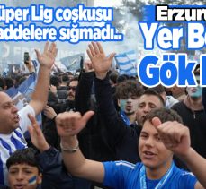 Erzurumspor FK, Süper Lig’e çıkmayı garantileyince kentte büyük bir coşku yaşandı….