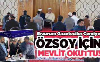 (EGC) bugün Darülfünun Camii’nde, DAGC Onursal Başkanı Feridun Fazıl Özsoy için mevlit okuttu.