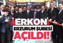 Erzurum Konfederasyonu Erzurum (ERKON) Şubesi yoğun katılımla düzenlenen törenle açıldı.