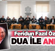 DAGC Onursal Başkanı Feridun Fazıl Özsoy için bugün Kur’an-ı Kerim okundu, dua edildi….