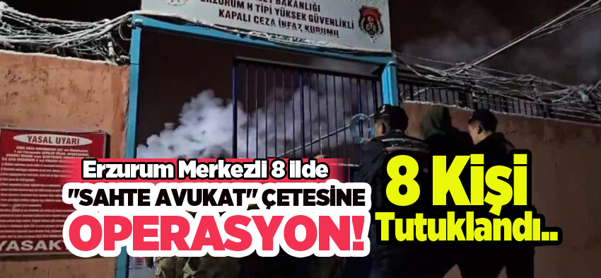 Erzurum merkezli 7 ilde düzenlenen dolandırıcılık operasyonunda 9 şahıs yakalandı.8 tutuklama