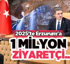 2025 sezonunda Erzurum’da 1 milyon yerli ve yabancı ziyaretçinin ağırlandığı belirtildi…..