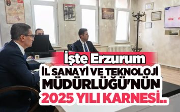 İşte Erzurum İl Sanayi ve Teknoloji Müdürlüğü’nün 2025 yılında yürütülen çalışmaların karnesi…