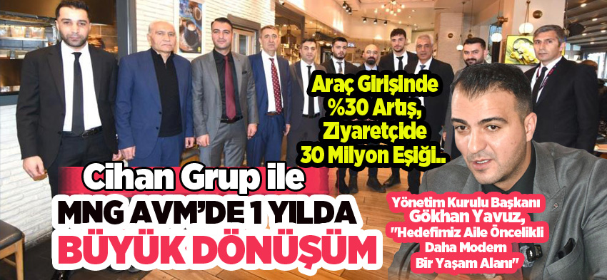 Cihan Grup ile Bir Yıl’da MNG AVM’de Büyük Dönüşümün  “30 Milyon Ziyaretçi.. 8 Milyon Araç”