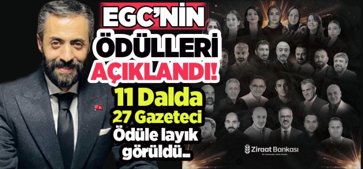  Erzurum Gazeteciler Cemiyeti (EGC) 2025 Yılı Başarılı Gazeteciler Yarışması’nın sonuçları açıklandı.