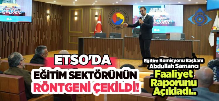 Erzurum Ticaret ve Sanayi Odası (ETSO) 3. Eğitim Grubu sektörel değerlendirme toplantısı yapıldı..