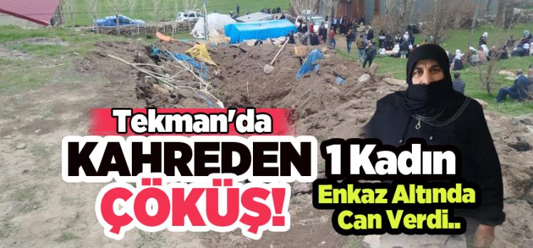 Erzurum’un Tekman ilçesinde çöken ahırın enkazında kalan bir kadın hayatını kaybetti….