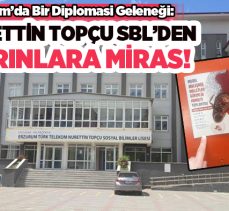 Erzurum’da Bir Diplomasi Geleneği: “Nurettin Topçu Sosyal Bilimler Lisesi’nden Yarınlara Miras”
