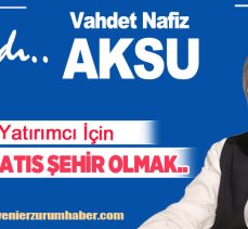 “Erzurum’a yeter ki yatırımcı gelsin; havalimanında karşılarız,yatırımcıyı baş üstünde tutarız.”