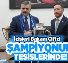 İçişleri Bakanı Mustafa Çiftçi, Süper Lig’e yükselen Erzurumspor FK’yı tebrik ziyaretinde bulundu…