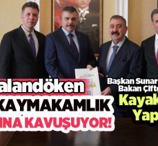 Belediye Başkanı Muhammet  Sunar’ dan, Palandöken’e yeni kaymakamlık binası müjdesi!..