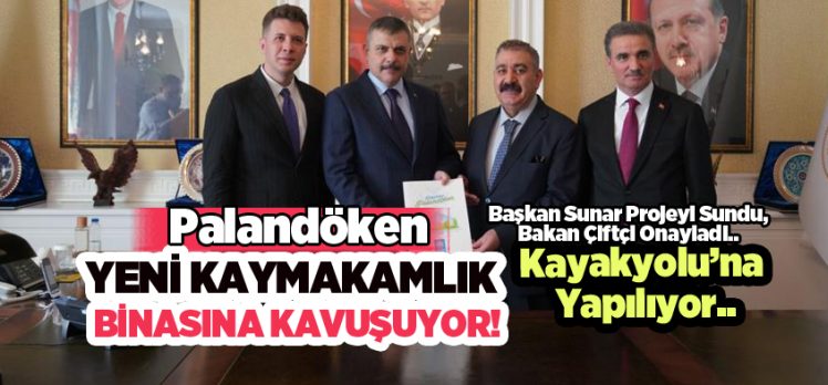 Belediye Başkanı Muhammet  Sunar’ dan, Palandöken’e yeni kaymakamlık binası müjdesi!..