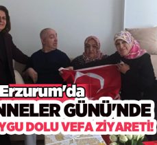Erzurum’da Anneler Günü’nde  Kent Konseyi Kadın Meclisinden duygu dolu vefa ziyareti…