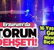 Erzurum’da aile içi dehşet: 16 yaşındaki genç torun tartıştığı ninesini bıçakla yaraladı…