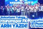 Süper Lig’e yükselen Erzurumspor FK, 81 puanla 1.lig tarihinin puan rekorunu da kırdı.